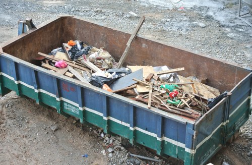 Site clearance workers preparing a Kensington property for development