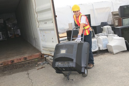 Recycling facilities processing demolition materials