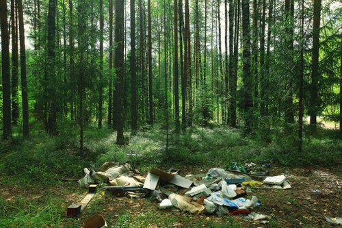 Garden waste collection process by experts